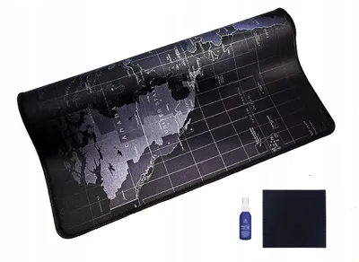 Produktbild von XXL Gaming Mauspad Weltkarte Motiv 80x40 cm präzise