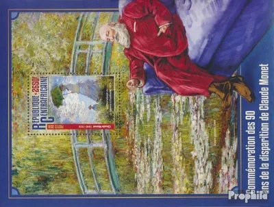 Produktbild von Briefmarken Zentralafrikanische Republik 2016 Mi Block 1461 (kompl. Ausgabe) postfrisch Claude Monet