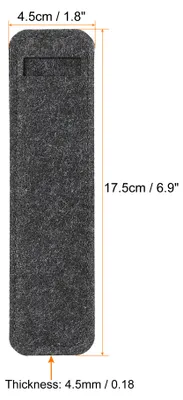 Produktbild von Filzstift Etui 4Pack Stifteetui Kugelschreiber-Etui Filz Bleistift Tasche Mini Schutzhš¹lle Etui Halter Dunkel Grau