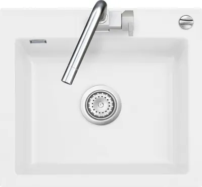 Produktbild von Auflagespüle KeraDomo MERA 57 Polar mit Excenterbedienung