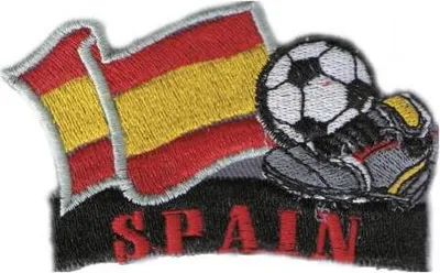 Produktbild von AUFNÄHER Bügeltransfer Applikation Patches - Fußball Spanien - 77929 - Gr. ca. 8 x 5 cm