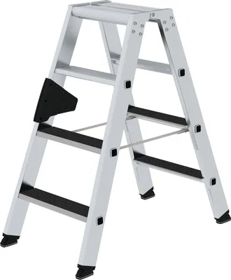 Produktbild von MUNK Stehleiter beidseitig begehbar mit clip-step R13 2x4 Stufen