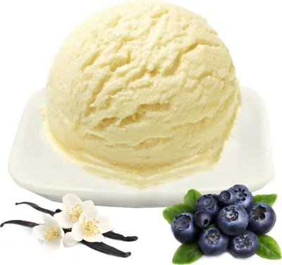 Produktbild von Vanille Heidelbeere Low Carb Eis Pulver Vegan Zucker-, laktosefrei 10 kg