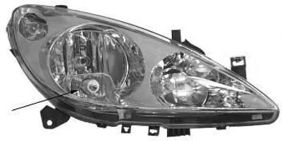 Immagine prodotto di Faro VAN WEZEL destro, compatibile con PEUGEOT 307 CC (3B) 4040964