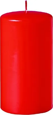 Produktbild von 4er Set Oster, Frühling, Stumpenkerzen Paprika Rot 12 x Ø 6 cm