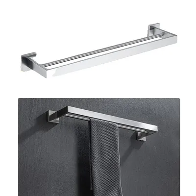 Produktbild von Badezimmer-Hardware-Set, Wandmontierte Handtuchstange, Modernes Design, 002FW