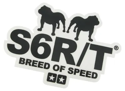 Productafbeelding van Plaketiket-logo STAGE6 R/T BREED, afmetingen 91 x 65 mm, zwart