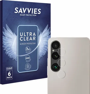 Produktbild von 6x Für Sony Xperia 1 V (NUR Kameraschutz) Schutzfolie Savvies Displayschutz Display Schutz Folie Klar Transparent