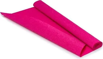 Image de Rouleau de papier crépon décoratif, épais, rose foncé, 50 cm/2 m