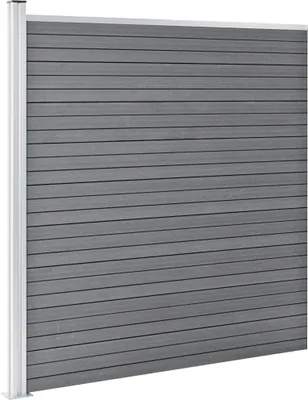 Produktbild von vidaXL Gartenzaun WPC 1737x186 cm Grau