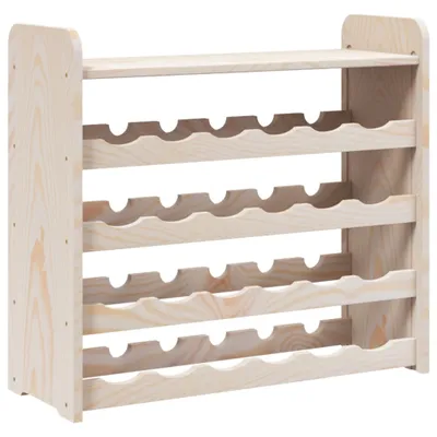 Produktbild von vidaXL Weinregal mit Oberplatte 67,5x25x60 cm Massivholz Kiefer