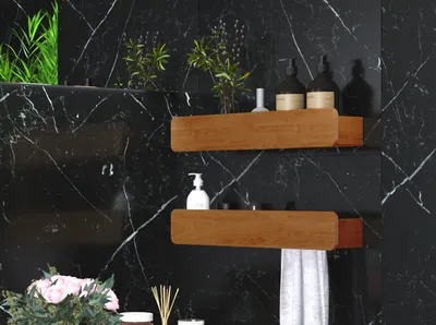 Produktbild von Destiny Wandboard Set SPA & LIVING 64x13x10 cm Teak