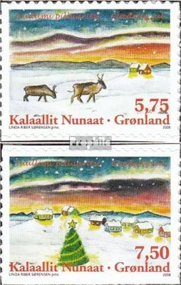 Produktbild von Briefmarken Dänemark - Grönland 2008 Mi 523-524 (kompl.Ausg.) postfrisch Weihnachten