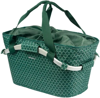 Produktbild von Basil Flair Carry All M IK Hinterradkorb 22 Liter grün - wetterfest, recycelt...