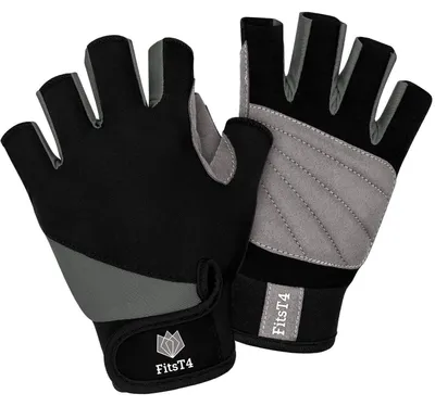 Produktbild von Surfhandschuhe 3/4 Finger gepolstert Anti-Rutsch Grau S