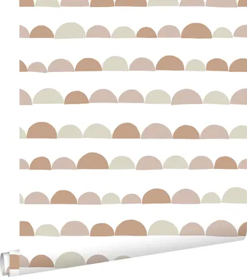 Produktbild von ESTAhome Tapete grafisches Motiv Altrosa und Terrakotta 53 cm x 10.05 m