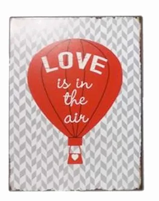 Produktbild von Blechschild - LOVE IS IN THE AIR - Wandschschild