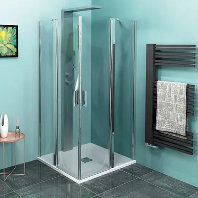 Produktbild von Polysan ZOOM Duschabtrennung Quadrat 900x900mm, Klarglas