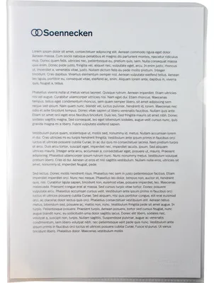 Produktbild von Soennecken Sichthülle 1609 DIN A4 PP transparent 50 St./Pack.