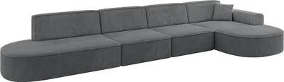Produktbild von ALTDECOR Ecksofa in L-Form MARI-L3 - 413x171x79,5 cm Duneklgrau - Corner Sofa Bett Eckcouch Couch Wohnlandschaft Cauchsofa