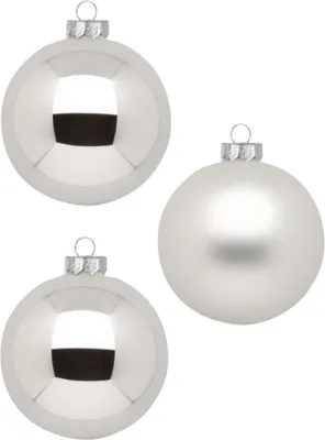 Produktbild von Inge‘s Christmas Decor 12000P106, Kugel-Weihnachtsschmuck, Glas, Silber, 6 Stück(e), 40 mm