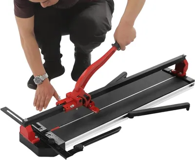Immagine prodotto di Tagliapiastrelle manuale - Tagliapiastrelle - Macchina per tagliare piastrelle - Sega per piastrelle - Rompipiastrelle - Lunghezza di taglio: 80 cm