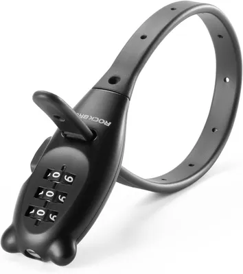 Produktbild von ROCKBROS Kabelschloss Fahrrad mit 3 Zahlencode Leichtes Sicher, Kabelschloss Zahlenschloss, Stahlseil Schloss für Rennrad