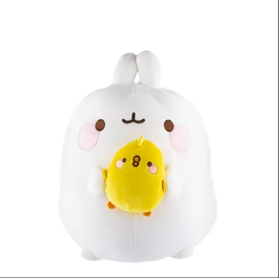 Produktbild von Plüsch Molang Piu Piu weiß/gelb 14cm