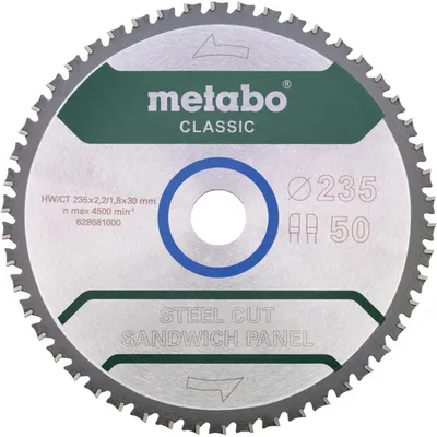 Immagine prodotto di Metabo Sägeblatt "steel cut/sandwich panel - classic", Blatt 235 x 30/628681000