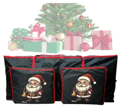 Produktbild von Aufbewahrungsbox für Weihnachtskränze | Wasserdichter Organizer für Weihnachtsdekoration - Große Kapazität für Lichterketten und Schmuck