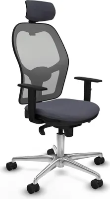 Image de Chaise de bureau avec appui-tête Piqueras y Crespo 1D086N2 Gris foncé