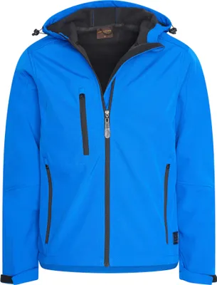 Image de Cappuccino Italia Softshell Hooded Jacket Blue - Large L