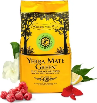 Produktbild von Yerba Mate Tee Mate Green FLOR DE LIMONERO Rose, Himbeeren 400g