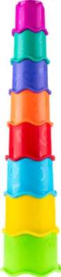 Produktbild von Stapelbecher  | Stapelförmchen | Baby Stapelturm | 8-teilig | ab 6 Monate | sortiert