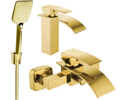 Zdjęcie produktu dla Mexen Aries R62 zestaw wannowy, złoty - 744803R62-50