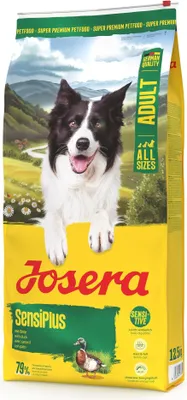 Immagine prodotto di 12,5 kg Josera SensiPlus Duck & Rice, cibo premium per cani senza glutine