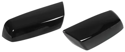 Image de Cache pour rétroviseur extérieur, surface brillante, cache décoratif de protection, pièce de rechange pour Silverado 1500 2014-2019, noir brillant