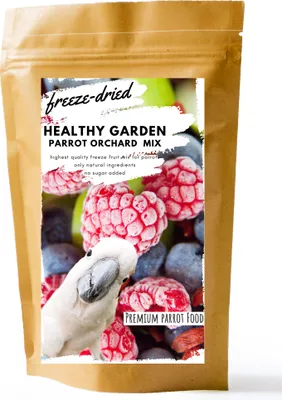 Produktbild von Premium Papageienfutter - Gesunde Gartenfrüchte 40g - Nahrhafte Trockenfrüchte für alle Papageien
