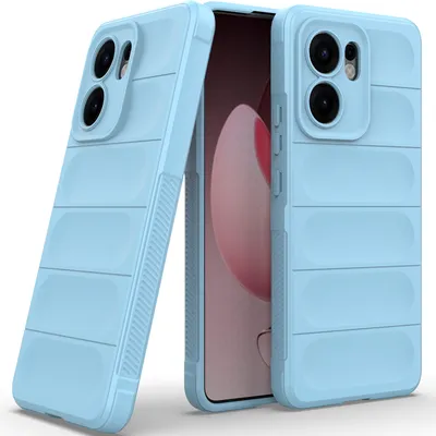 Image de Etui pour Oppo Reno13 F 5G Soft TPU Silicone Shockproof Protective Case Blue