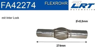 Produktbild von LRT FA42274 Flexrohr Abgasanlage Auspuffrohr