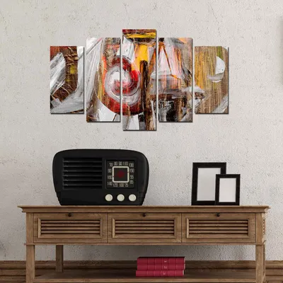 Zdjęcie produktu dla Wallity, 5ABSMDF-33, Obraz na płótnie, wielokolorowy, 100 % MDF, 20 x 60 cm