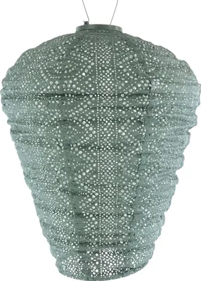 Produktbild von LUMIZ Lampion Solarlampe Ballon XL Lace Sage Green salbeigrün Ø 34 cm - Tyvek®