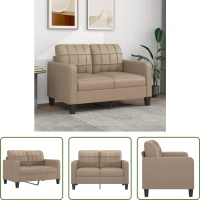 Produktbild von The Living Store 2-Sitzer-Sofa Cappuccino-Braun 120 cm Kunstleder