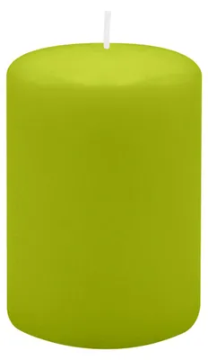 Produktbild von Stumpenkerzen 100 x Ø 70 mm, Lime Grün, 12 Stück
