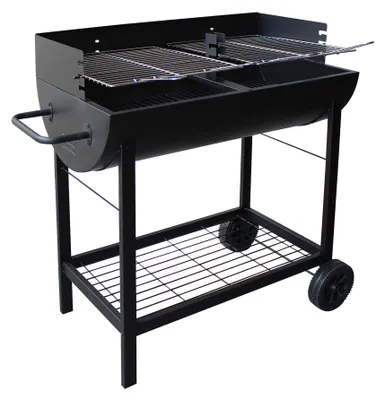 Produktbild von Holzkohlegrill mit Rädern und 2 verstellbaren Grillrosten Wisconsin