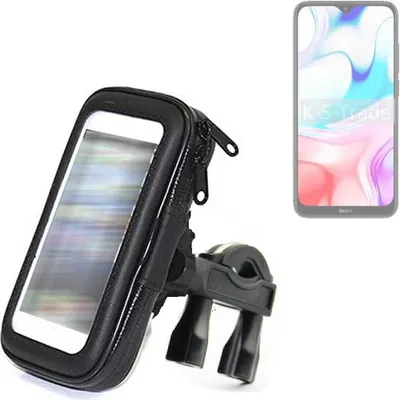 Produktbild von K-S-Trade Fahrrad-Halterung kompatibel mit Xiaomi Redmi 8 Handy-Halterung Halter Lenkstange Fahrradhalterung Motorrad Bike Mount Wasserabweisend