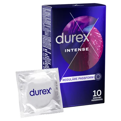 Produktbild von Durex Intense Orgasmic, Männliches Kondom, weich, Transparent, Latex, Zusätzliches Gefühl, 10 Stück(e)