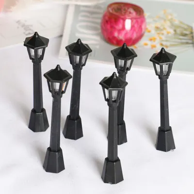 Produktbild von 2pcs Doll House Lampe einfache schöne glatte Puppenhaus -Rasenlicht für Unterhaltung