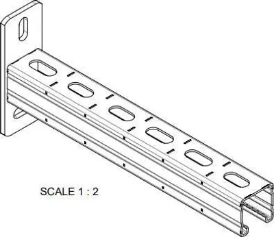 Produktbild von Konsole Strebe 41x21x2 Ez L300