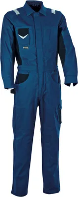 Produktbild von Cofra Arbeitsoverall mit vielen Taschen blau 44